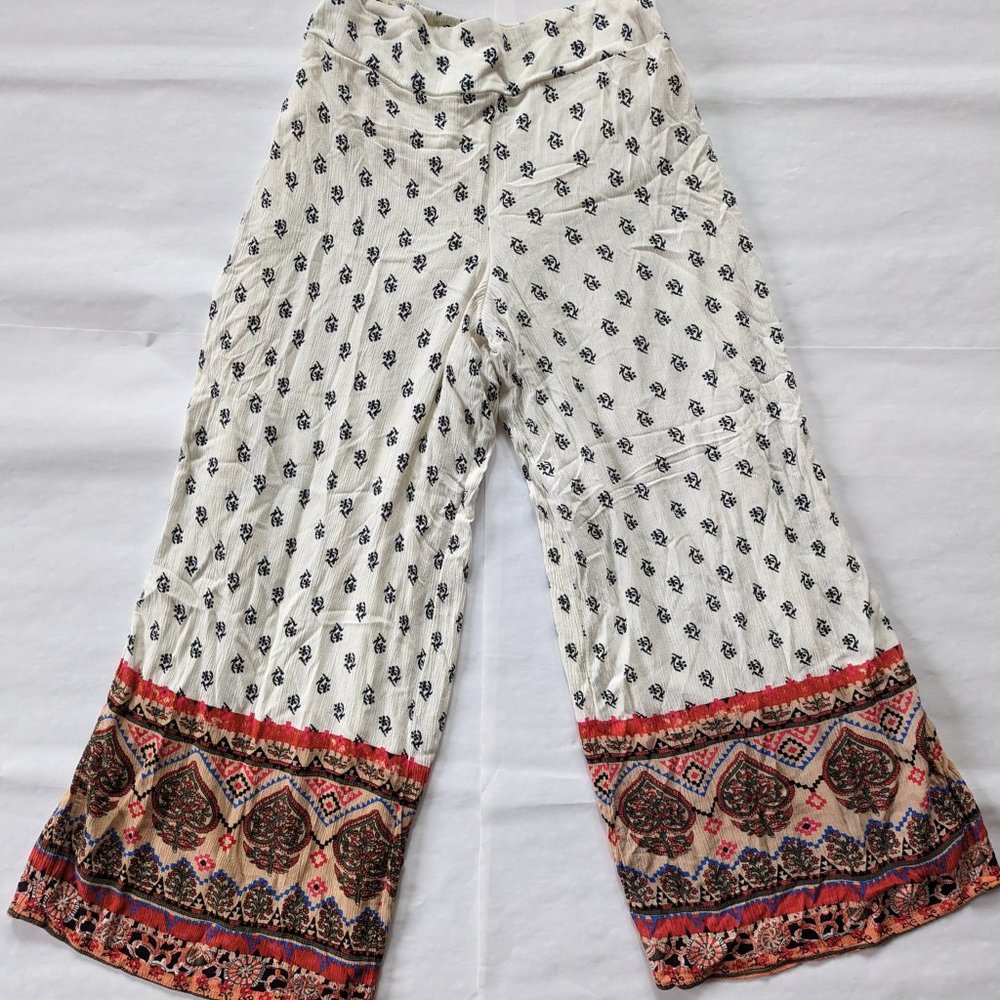 ๐ 4 for $25 ๐ Xhilaration Boho Lounge Pull On Wide Leg Pants Size Medium - Picture 4 of 13